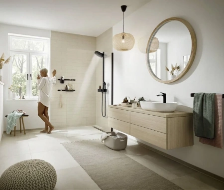 Фото душевая стойка hansgrohe pulsify 24240670