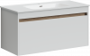 Фото тумба под раковину sancos smart 100 см, цвет: белый sm100w