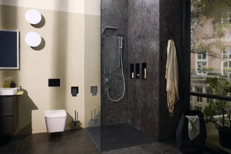 Фото термостатический смеситель для душа hansgrohe shower select comfort q 15581670