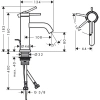 Фото смеситель для раковины hansgrohe tecturis s 73302140