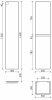 Фото пенал подвесной sancos urban 35 см pur35eg