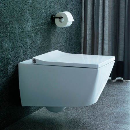 Фото унитаз подвесной безободковый duravit viu 48 см 2525090000