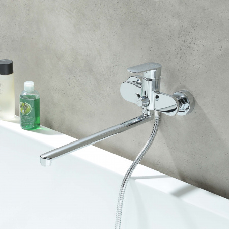 Фото смеситель для ванны акватек ника aq1842cr,цвет: хром