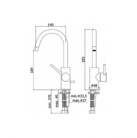 Фото смеситель для раковины paffoni light lig078no