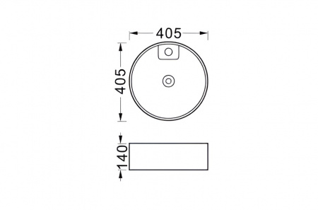 Фото раковина накладная акватек европа 40.5 см aq5212-mg