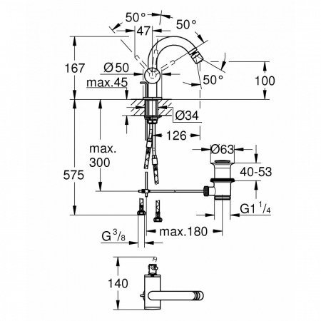 Фото смеситель для биде grohe atrio new 32108003, цвет: хром
