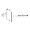 Фото душевая дверь vincea extra 110 см vdp-1e1011cl