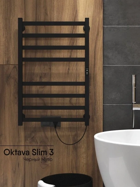 Фото электрический полотенцесушитель indigo oktava slim 80/50 lсloks3e80-50brrt