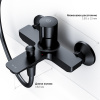 Фото смеситель для ванны am.pm x-joy black edition f85a10522