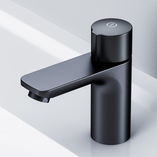 Фото смеситель для раковины am.pm x-joy black edition f85a02522