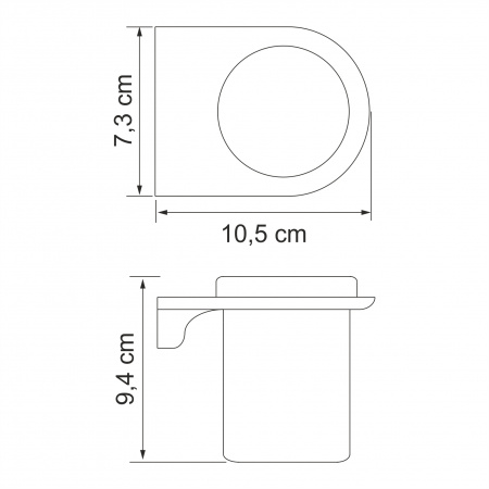 Фото стакан для зубных щеток wasserkraft kammel k-8328