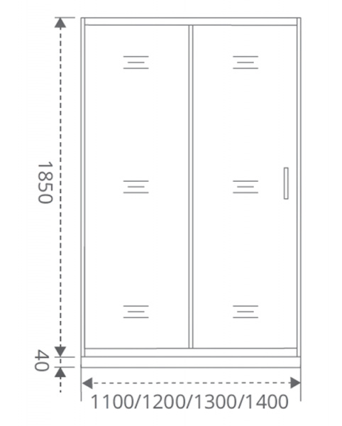 Фото душевая дверь good door latte wtw-110-c-we 110 см ла00008