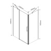 Фото душевой уголок vincea orta 120x90 см vsr-1o9012cl