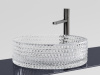 Фото раковина накладная ceramicanova cristal 36 см, цвет: прозрачный cn6062