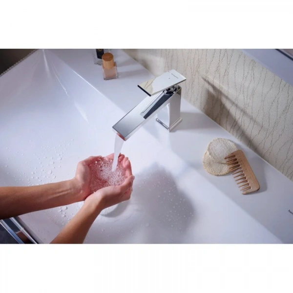 Фото смеситель для раковины hansgrohe tecturis e 73011000