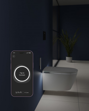 Фото умный подвесной унитаз vitra v-care 7777b403-6399