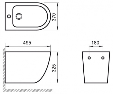 Фото биде подвесное belbagno sfera-r bb046bh