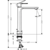 Фото смеситель для раковины hansgrohe rebris e 72581000