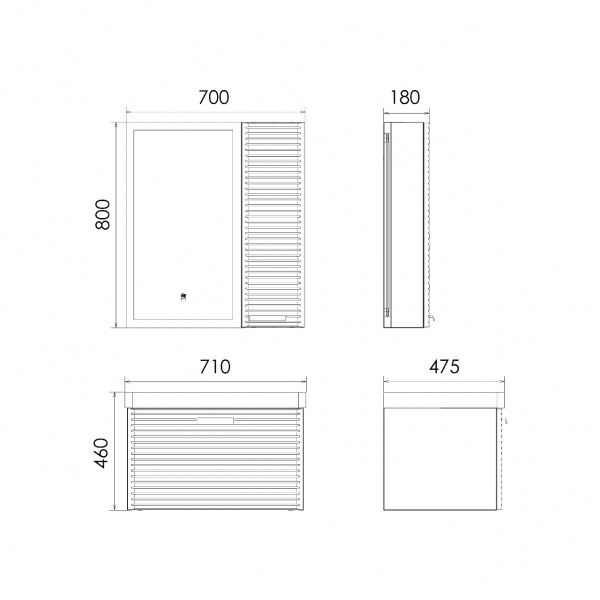 Фото тумба с раковиной comforty танжер 71 см 00-00019565