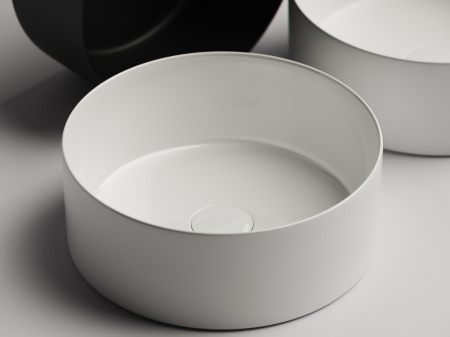 Фото раковина накладная ceramicanova element 35.8 см, цвет: белый cn6032