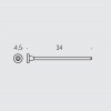 Фото полотенцедержатель двойной colombo design basic 34 см b2713