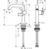 Фото смеситель для раковины hansgrohe tecturis s 73341140