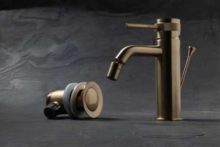 Фото смеситель для биде allen brau priority 5.31a04-gb золото
