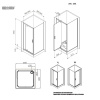 Фото душевое ограждение am.pm gem 90x90 см w90g-404-9090-mt