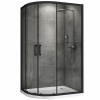 Душевое ограждение Abber Schwarzer Diamant 110x90 см AG01119B