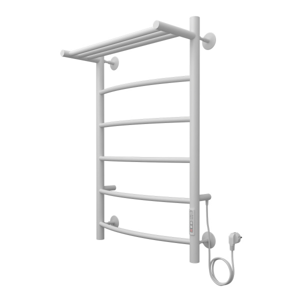 Фото электрический полотенцесушитель azario verona 50x80 см цвет: белый az04858pw