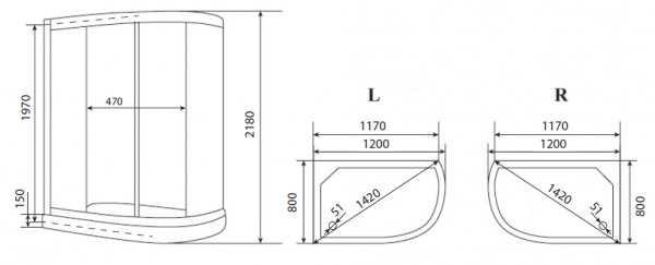 Фото душевая кабина timo comfort te-0702p l 120x80 см