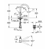 Фото смеситель для раковины grohe atrio new 32647003, цвет: хром