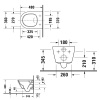 Фото унитаз подвесной безободковый duravit d-neo 48 см 2587090000