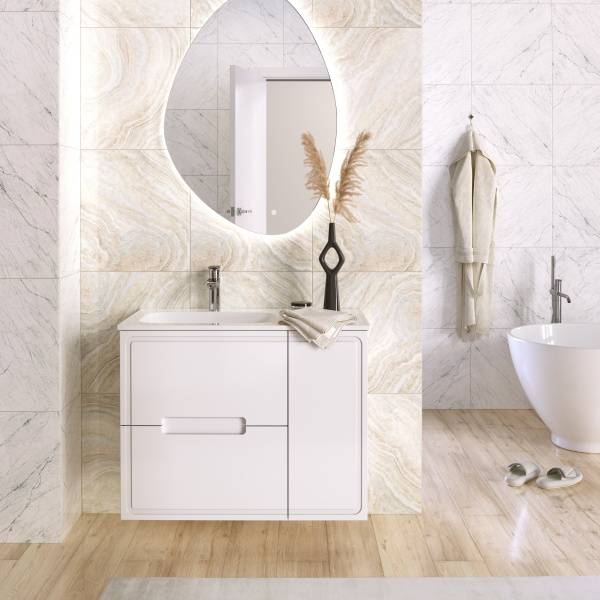 Фото тумба под раковину taliente olejo 90 см ta-mbo-90pr(l)-blanco