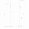 Фото напольный смеситель для раковины abber wasser kreis af8141g