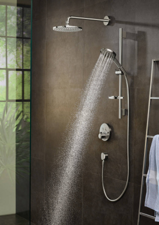 Фото встраиваемый термостатический смеситель для душа hansgrohe showerselect 15743000