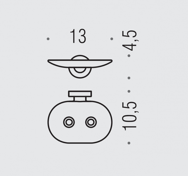 Фото мыльница подвесная colombo design basic b2781