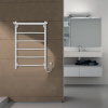 Фото электрический полотенцесушитель azario verona 50x80 см цвет: белый az04858pw
