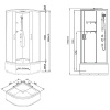 Фото душевая кабина loranto neo 90x90 см cs-22011