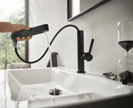 Фото смеситель для раковины hansgrohe finoris 76063670