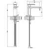 Фото смеситель для раковины gessi eleganza 46002#031