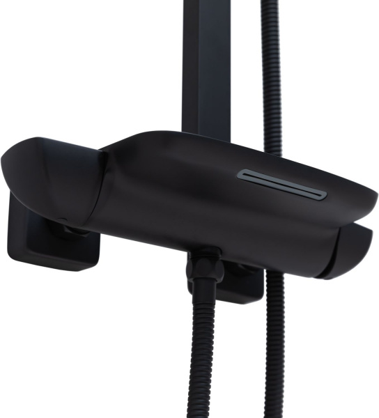 Фото душевая стойка allen brau infinity 5.21030-31 черный матовый