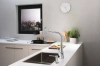 Фото смеситель для кухонной мойки hansgrohe metris select 73816000