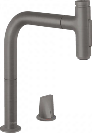 Фото смеситель для кухонной мойки hansgrohe metris select 73818340