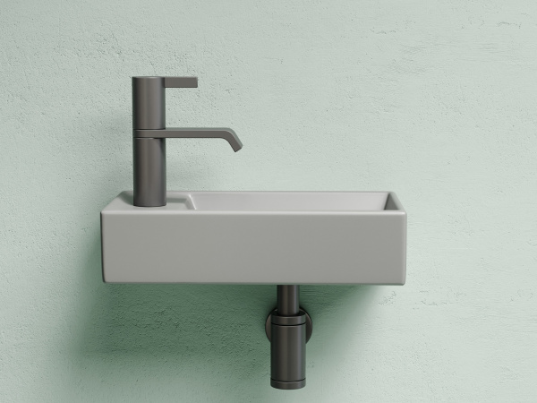 Фото раковина подвесная ceramicanova element 41.7 см, цвет: антрацит cn6051rmh