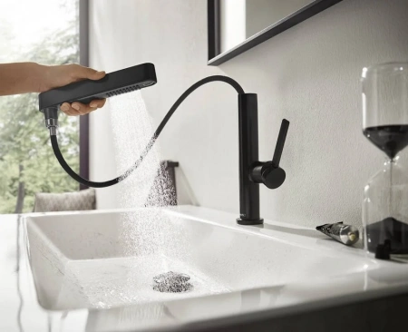Фото смеситель для раковины hansgrohe finoris 76063670