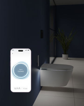 Фото умный подвесной унитаз vitra v-care 7777b403-6399