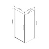 Фото душевой уголок vincea orta 80x80 см vsr-1o8080ch-l