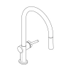 Фото смеситель для кухонной мойки hansgrohe talis classic 72800340