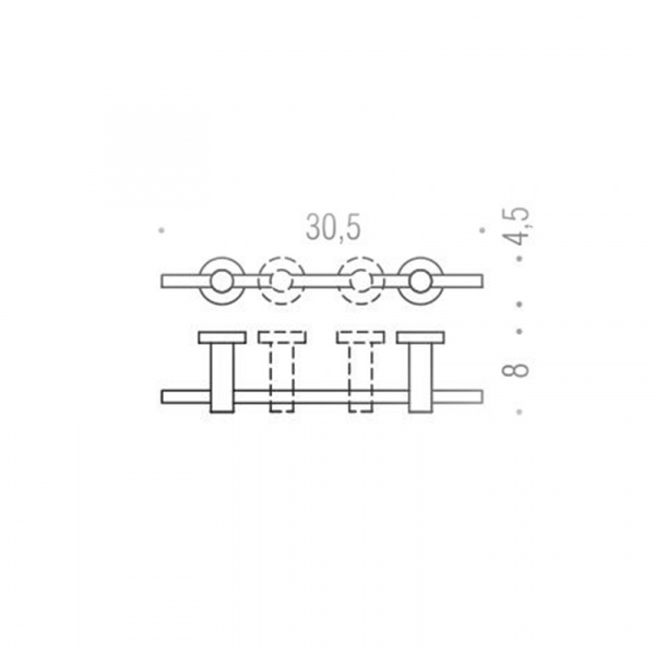 Фото полотенцедержатель colombo design plus 30,5 см w4909r